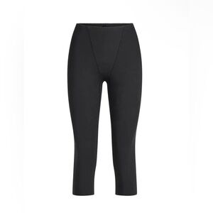 SKIMS COTTON SHAPEWEAR CROPPED LEGGING - SOOT - LARGE